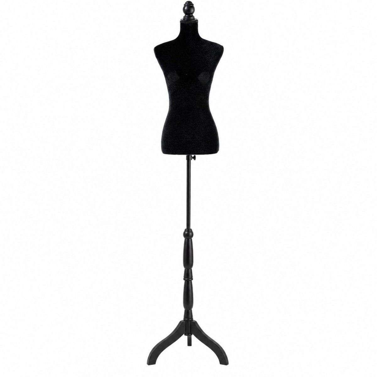 Lowander Dames Paspop - Etalagepop - Verstelbaar 134 tot 170 cm - Zwart