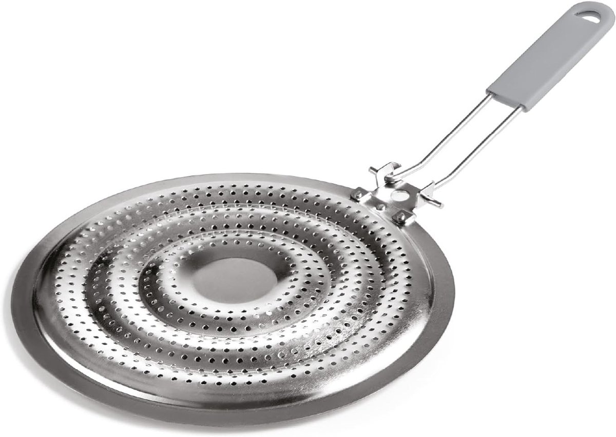 Warmteverdeler voor gasgrill - Vertind Staal - 21 cm - Hitteverdeler voor Gasfornuizen - Voor Gelijkmatig Verhitten van Pannen