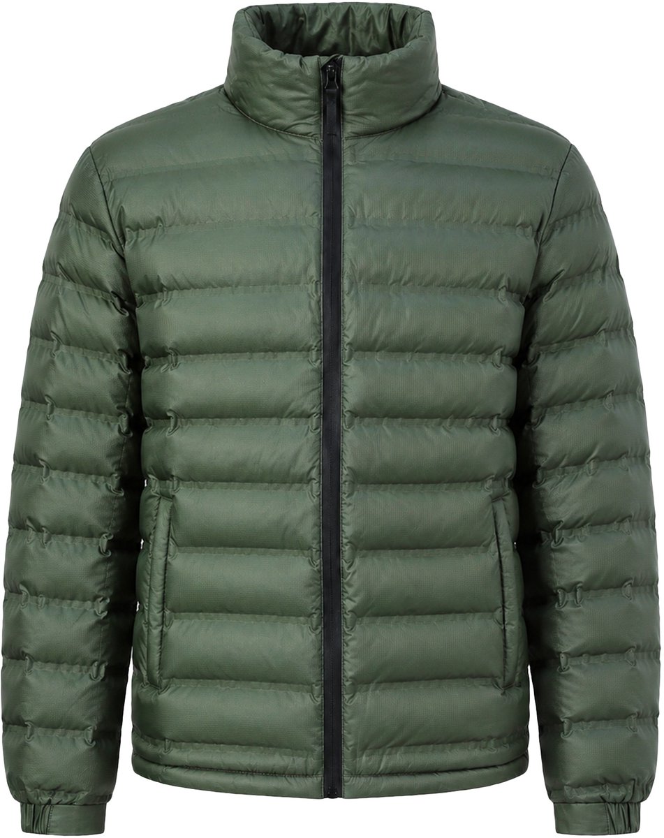 ALLTHEMEN Heren Winterjas Pufferjas Opstaande Kraag - Winddicht - 2XL