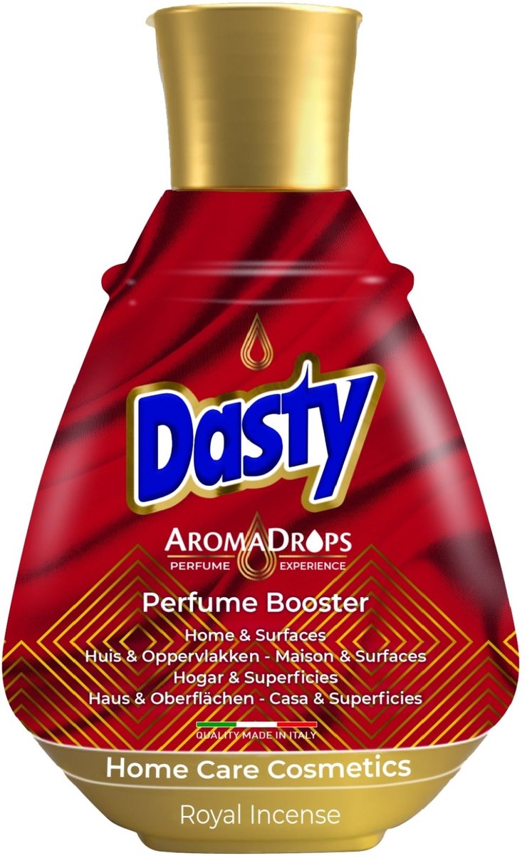 Dasty Diffuser Geur Aroma Drops Royal Incense 240ml – Geurdruppels voor Huis, Diffuser, Dweilwater, Stofzuiger & Badkamer Luchtverfrisser
