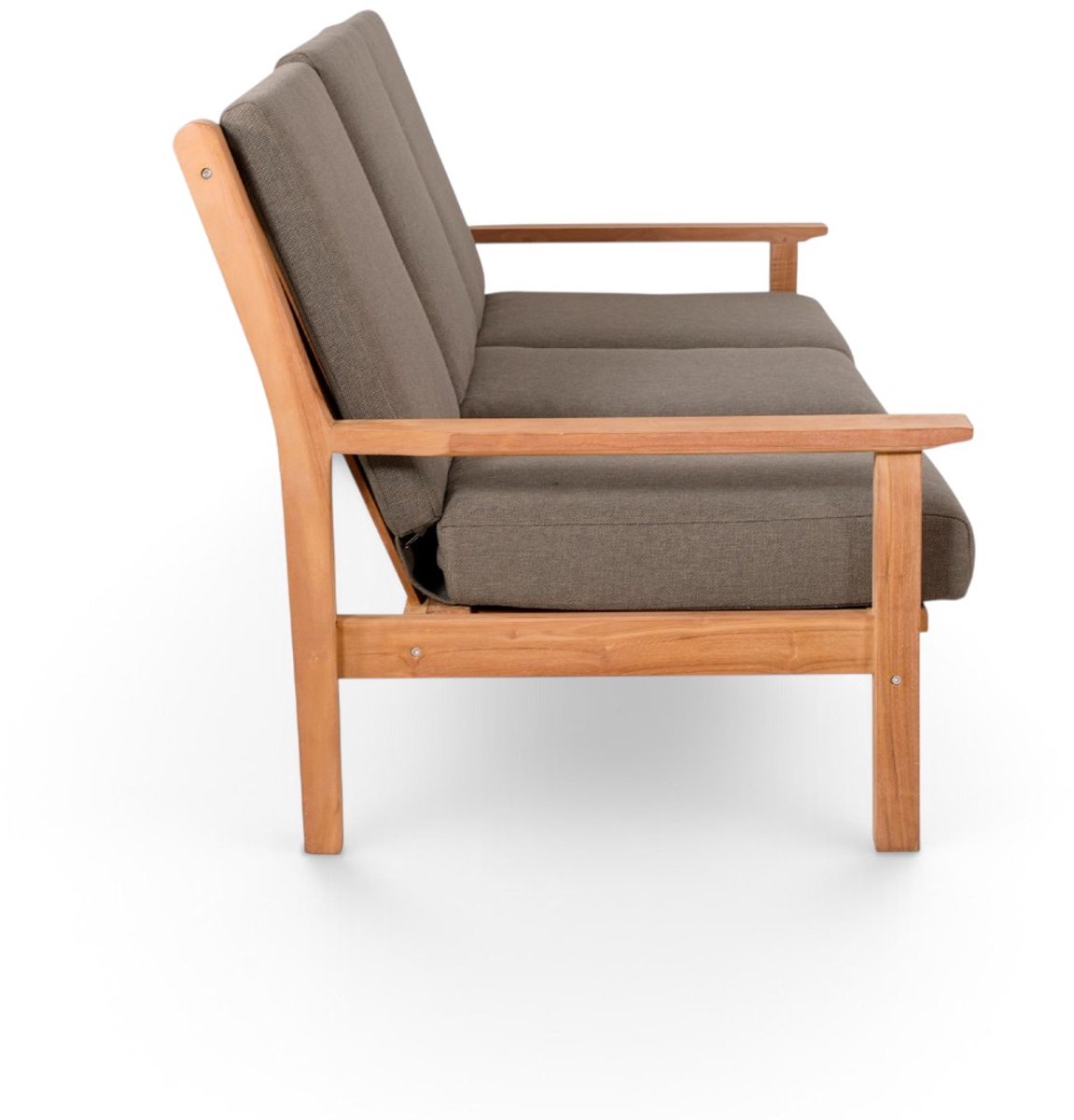 Lesli Living Loungebank Teak 180 cm incl. Kussen