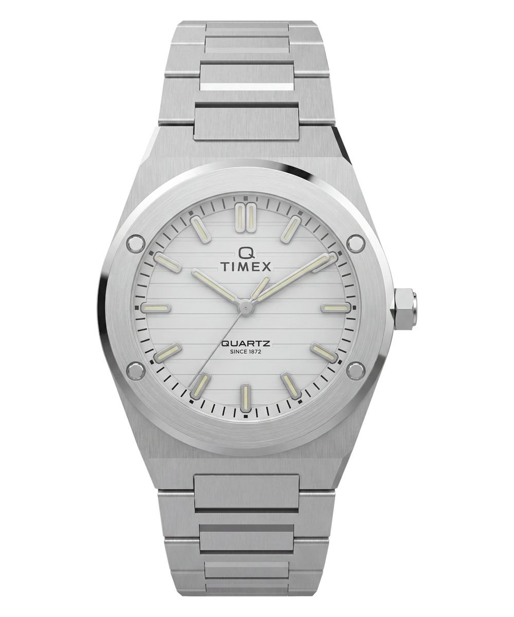Timex Q Timex Marbella TW2Y81800 Horloge - Staal - Zilverkleurig - Ø 34 mm