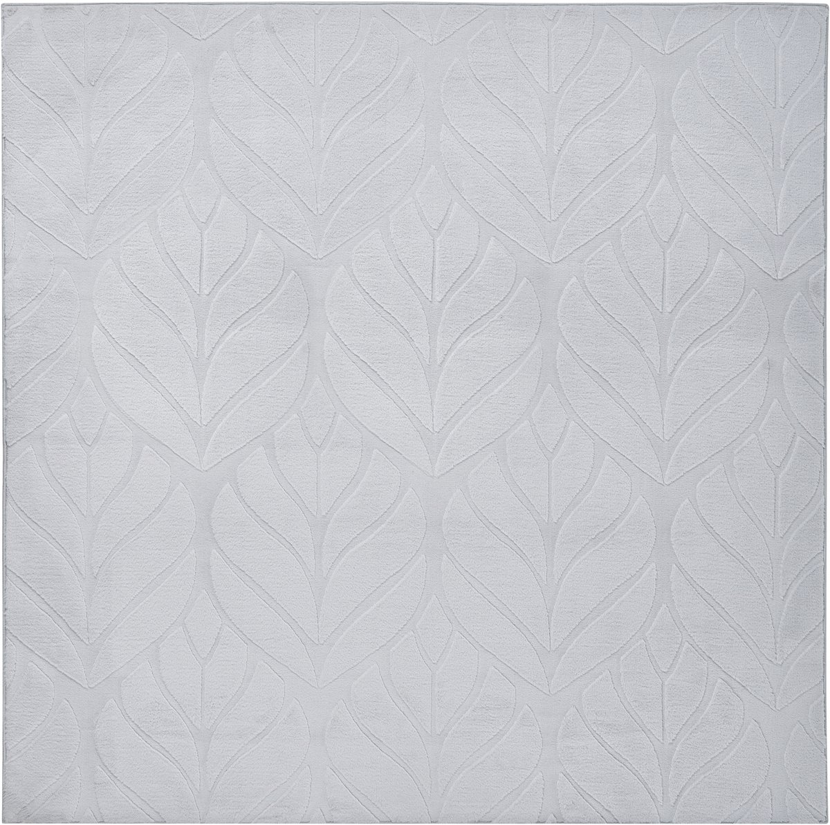 MITCHELL - Vloerkleed - Lichtgrijs - 160 x 160 cm - Kunstbont