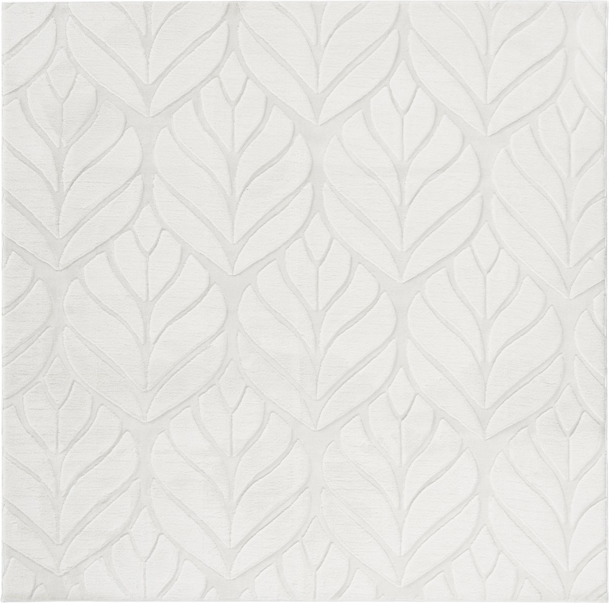 MITCHELL - Vloerkleed - Off-white - 160 x 160 cm - Kunstbont