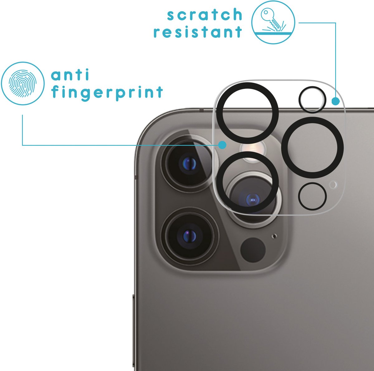 imoshion Camera Lens Protector - Geschikt voor Apple iPhone 14 Pro Max / 14 Pro - 2 Pack — cadeau in Cadeau-ideeën - foto 3