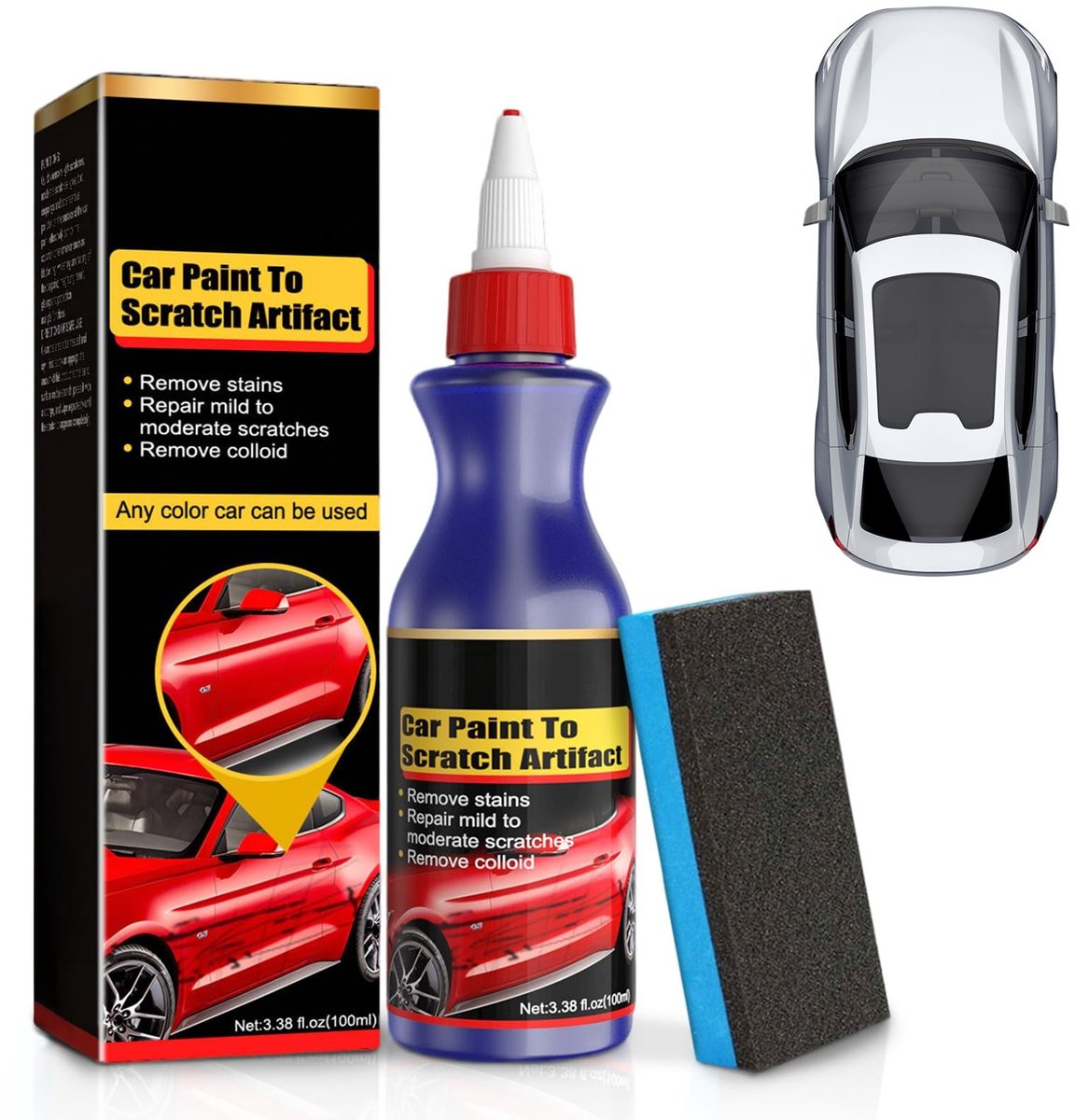Solidchoice - Auto Polijstset met Krasverwijderaar voor Lakverzorging