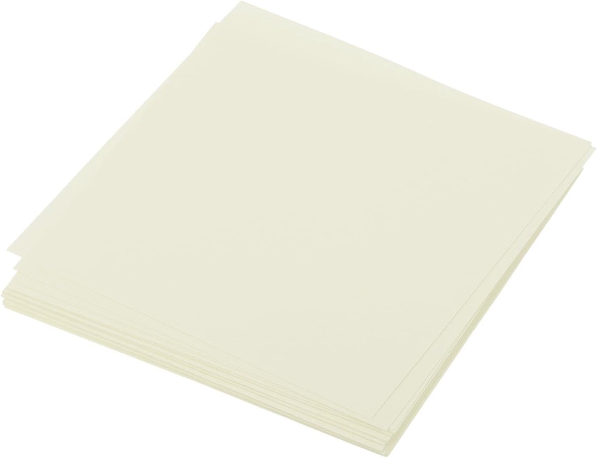 Origami Papier Vellen 25 Stuks, 5 cm x 5 cm, Dubbelzijdig Vouwpapier voor Creatieve Projecten, Cadeaus en Decoratie, Crème Wit