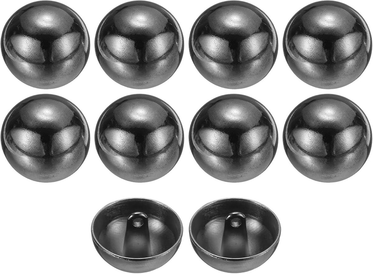 10 stuks 32L metalen ronde platte naaiknopen 20mm 4/5" enkele gat
