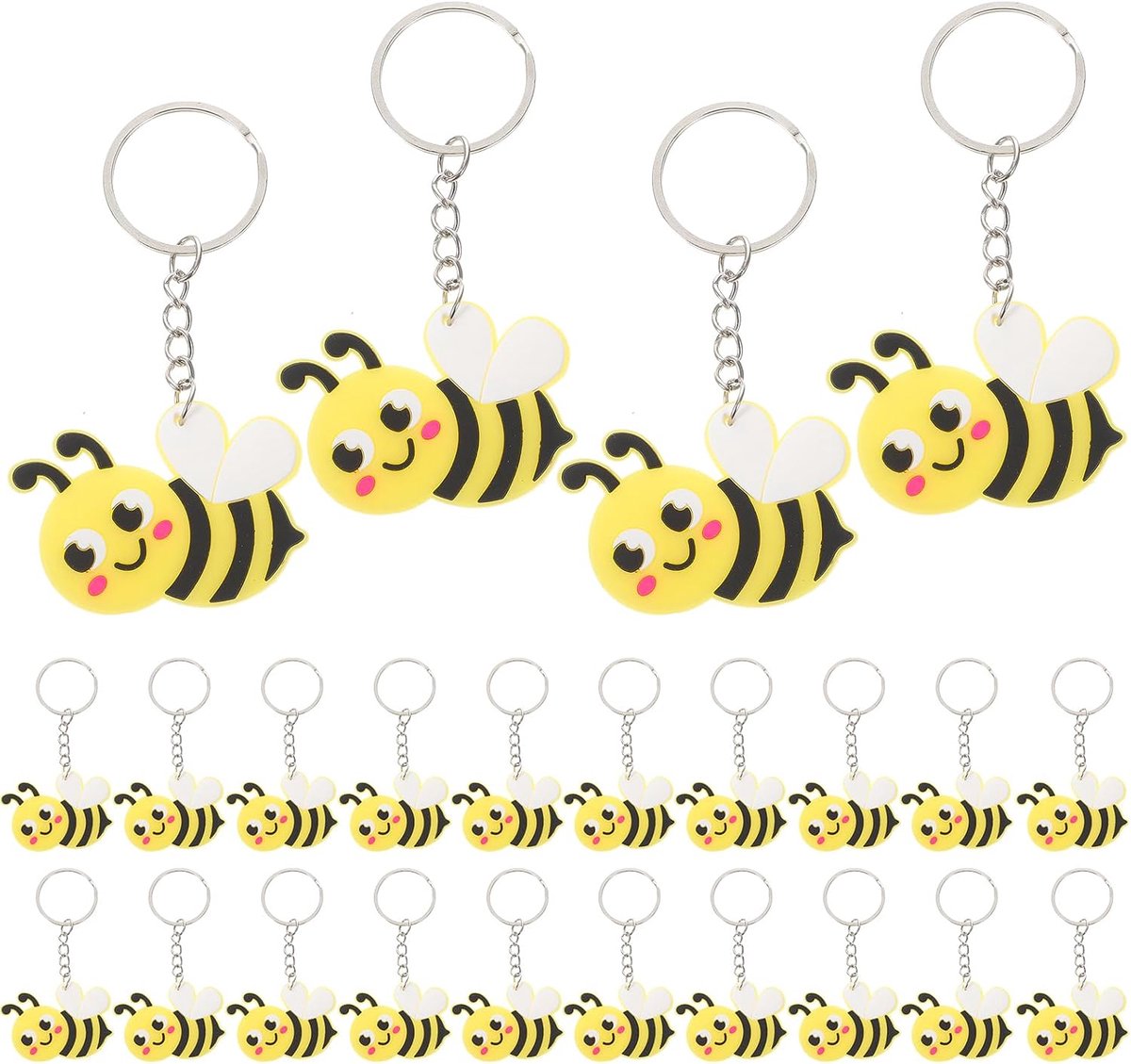 Sleutelhanger Met Bijen Motief Schattige Sleutelhanger Met Bijen