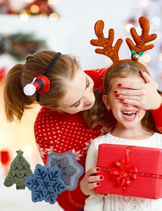 3D Wichtel siliconenvorm, kerstman kaars siliconenvorm, kerstkaart — afbeelding 5