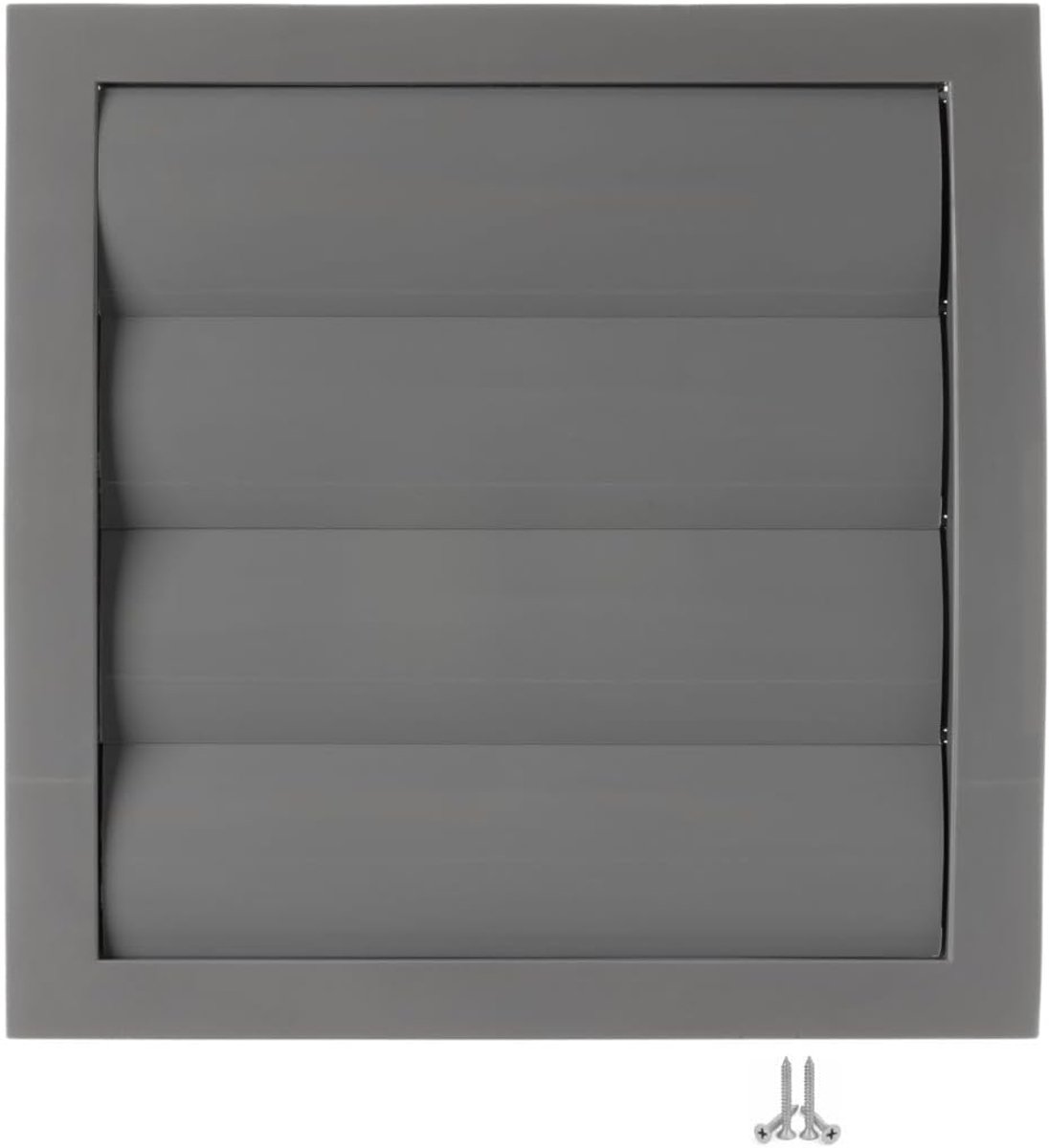 Ventilatierooster met lamellen/jaloezie - kunststof afsluitrooster