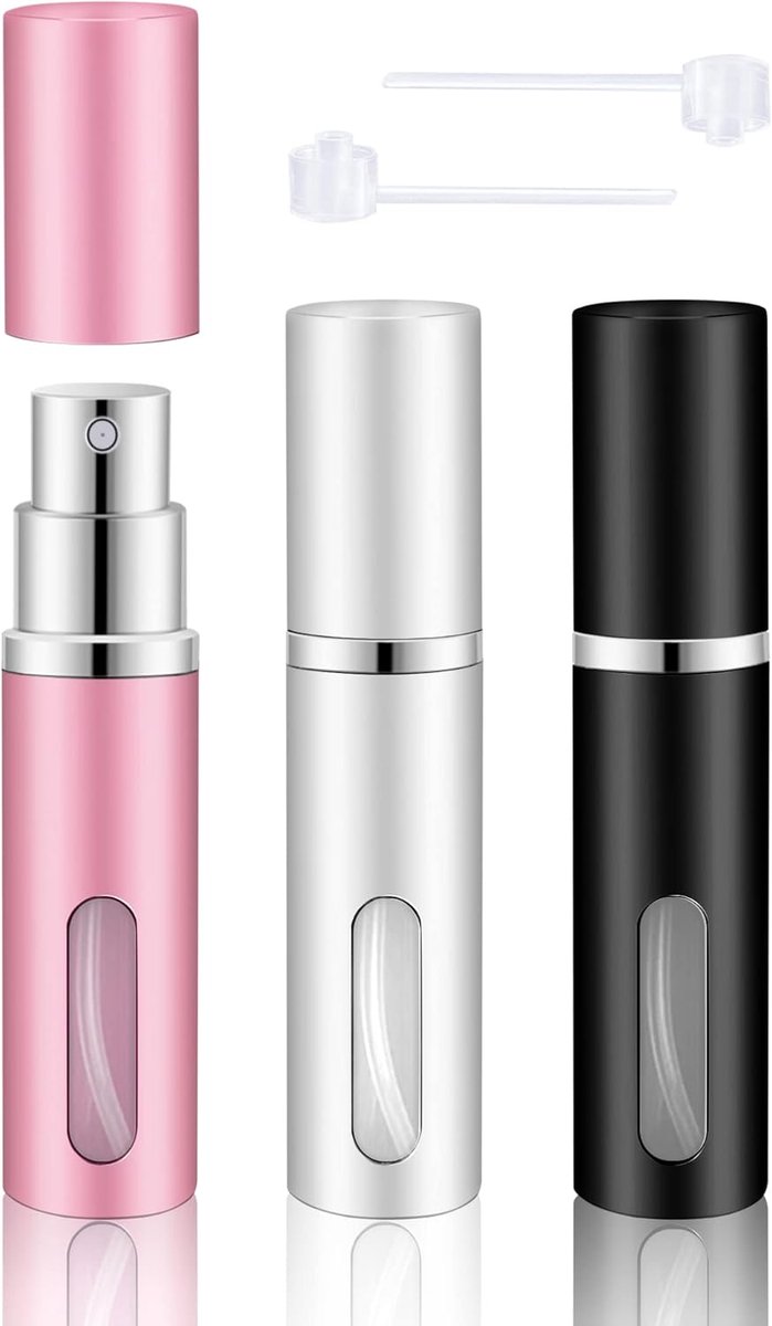Parfumverstuiver, 5 ml Mini Spuitfles, Reisparfum Flesjes voor Mannen