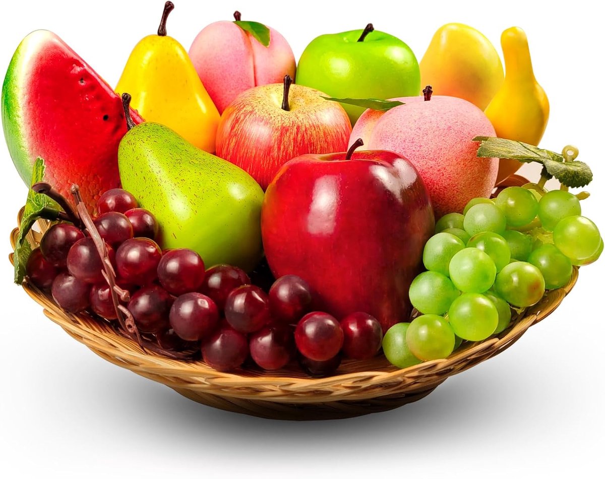 Kunstfruit, Nepfruit voor Huisdecoratie, Levensechte Fruitdecoraties