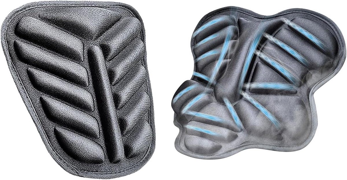 Motorcycle Seat Pad - Motorfiets Kussen - Comfortabel Rijden - Ademend Anti-slip Schuim - 28.5 cm - Zwart