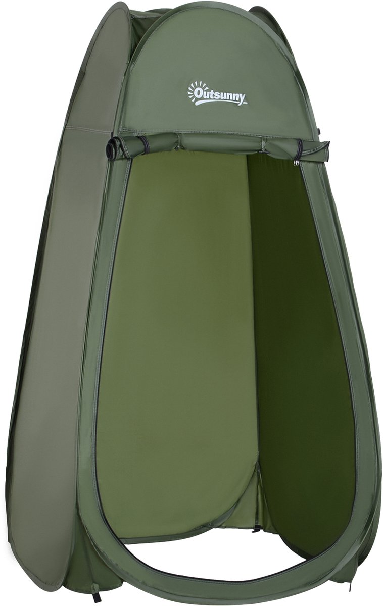 Pop-Up Douchetent, toilettent, draagbare omkleedtent, groene campingtent, mobiele kleedcabine, waterdicht, inkijkbescherming, uv-bescherming, ideaal voor wandelen, kamperen en strand