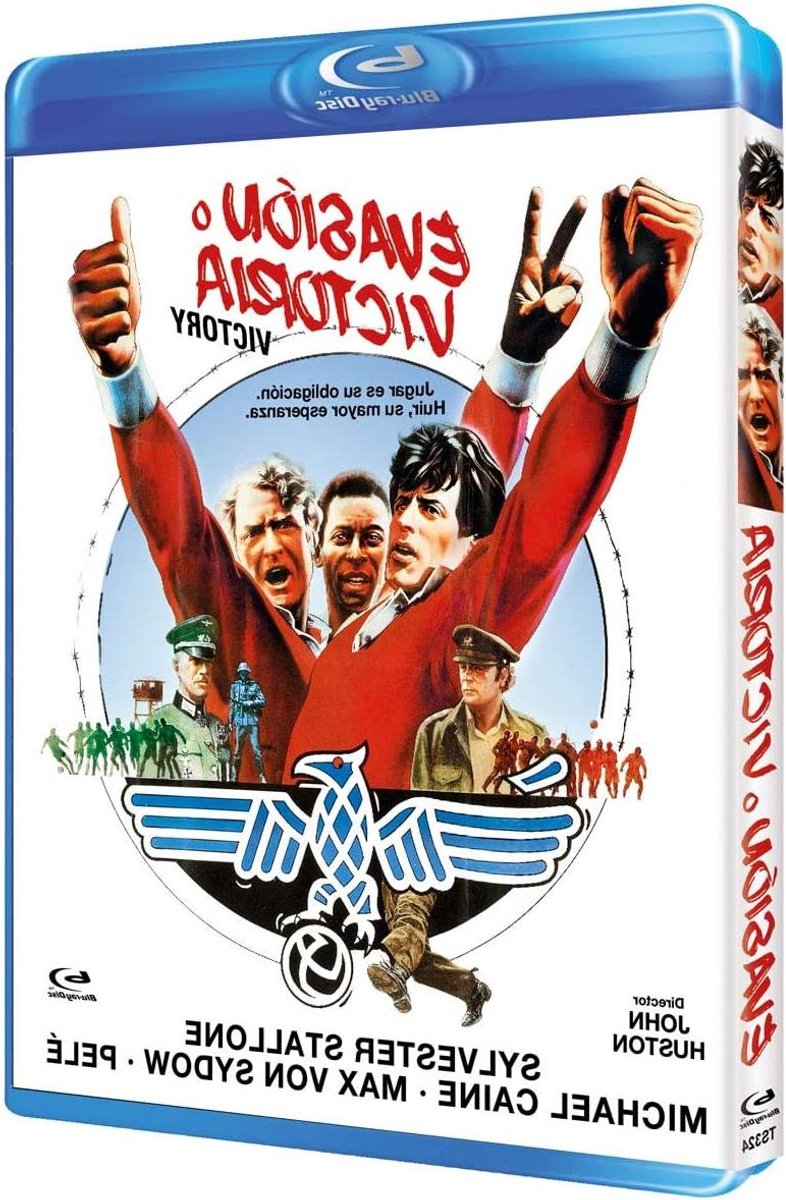 Escape to Victory Blu-Ray - Film Klassieker - Film Kijken - Spaanse Import - 50 x 50 x 28 cm