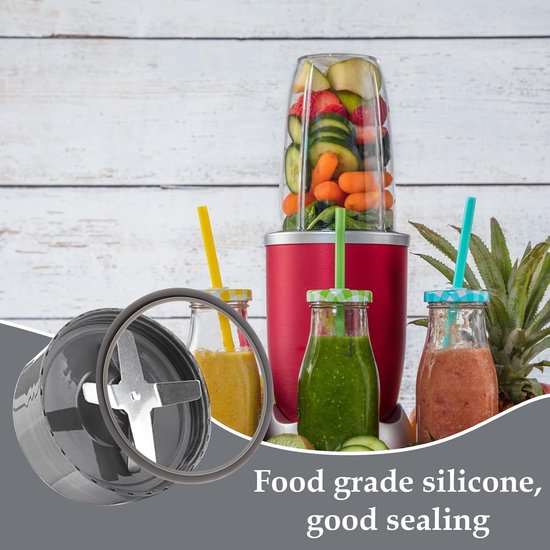 Blender pakking vervanging - 6 stuks siliconen afdichtringen - geschikt voor Nutribullet 600W/900W - ShopVlot van Blender — afbeelding 4