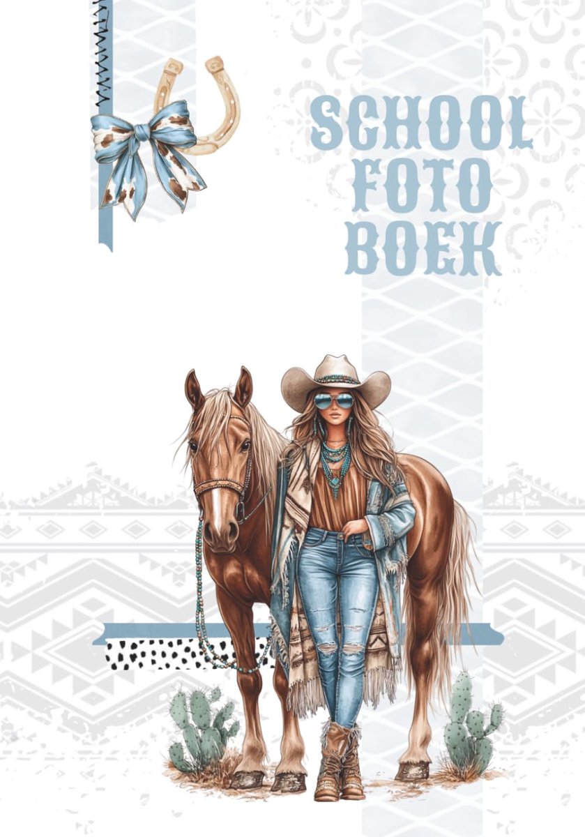 SnelShoppen - Schoolfotoboek van peuter tot achtstegroeper, stevig en kleurrijk, perfect voor herinneringen, 40 pagina's, A4 formaat, ideaal voor scho