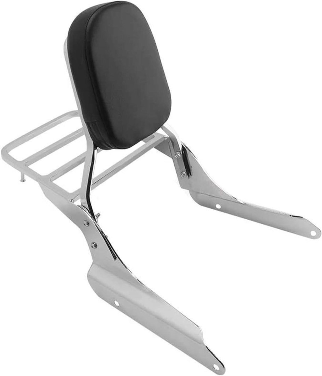 Motorfiets Bagagedrager - Passagiersrugleuning Bagagehouder - Extra Opbergruimte - Versterkt Staal - 3.2 kg - Zwart