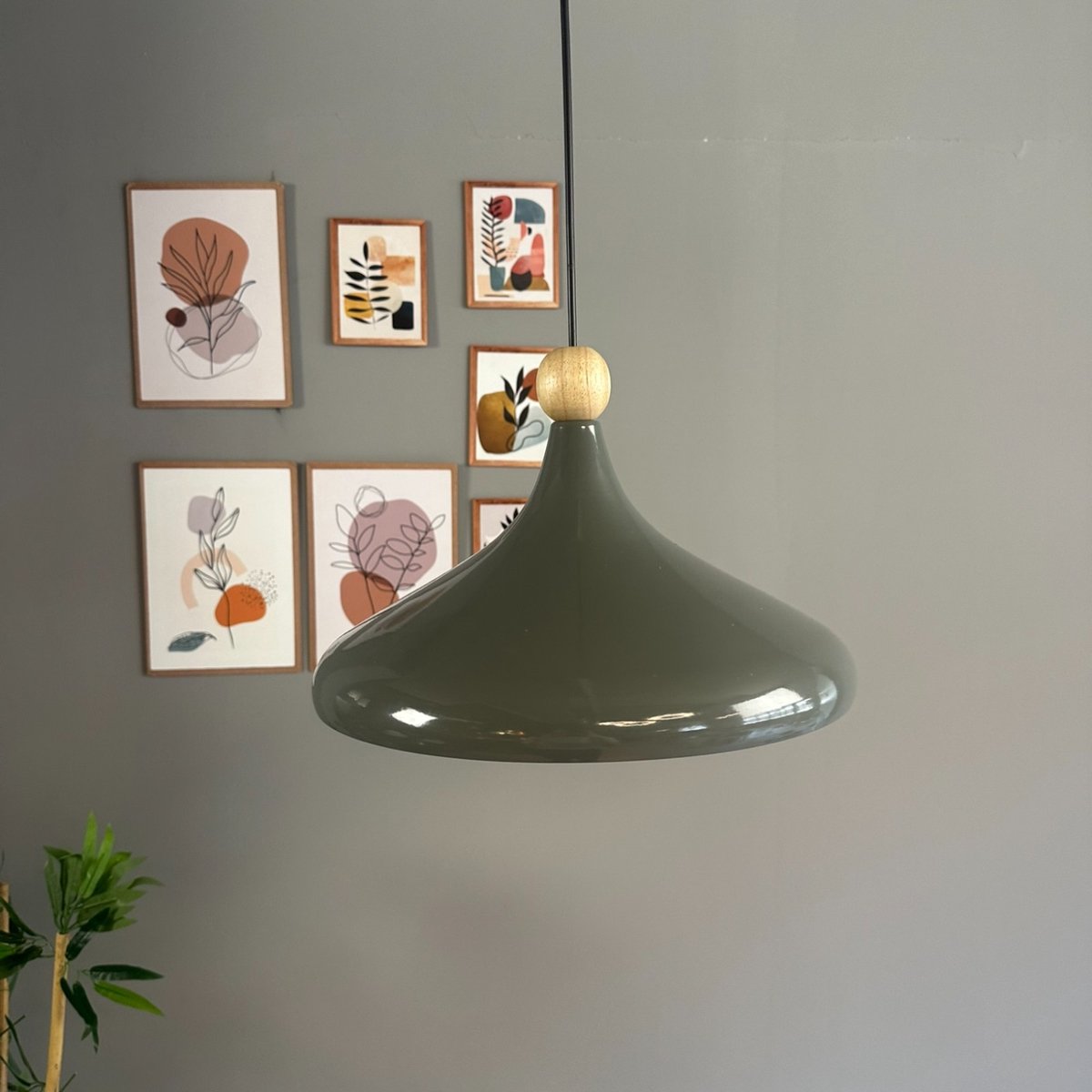 Bamyum Champion hanglamp, industriële Modern stijl, Ø35 cm, antraciet metalen lamp
