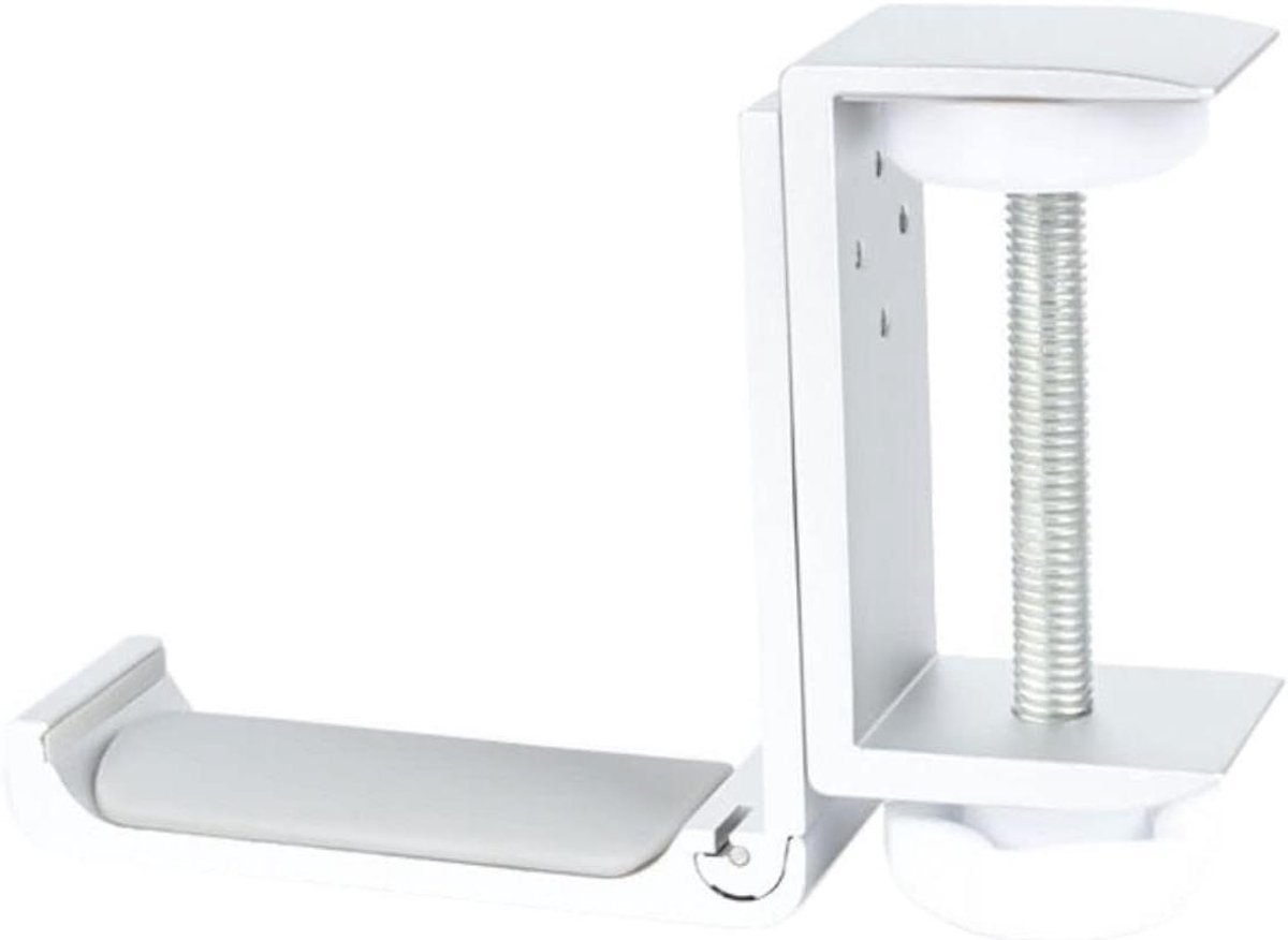 Koptelefoonhouder - Headsetstandaard Bureau - Hoofdtelefoon Opbergen - Stabiele Antislip Basis - 123 x 83 x 30 mm - Zilver