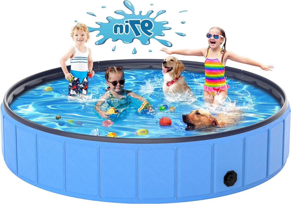 Hondenzwembad - Huisdierbad Kinderbad - Buiten Spelen - Extra Groot Ontwerp - Niet gespecificeerd - Blauw
