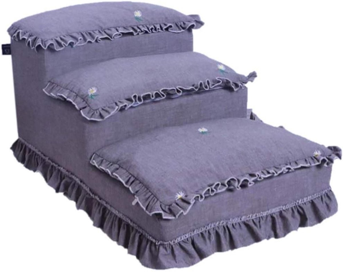 Huisdier Trap - Hondenladder Kattenladder - Huisdieren Helpen Klimmen - Zacht Schuim - 63x40x30cm - One Color
