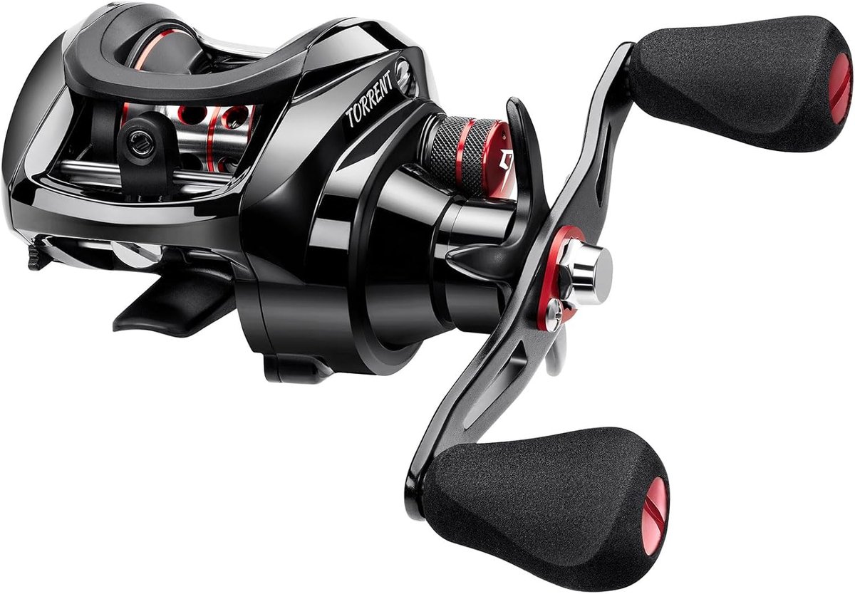 SnelShoppen - Baitcasting-Rol 8.2 kg, Kohlefaser-Zug, 7,1:1 Verhouding, Duurzaam & Krachtig voor Grote Vissen, Perfect voor Sportvissers
