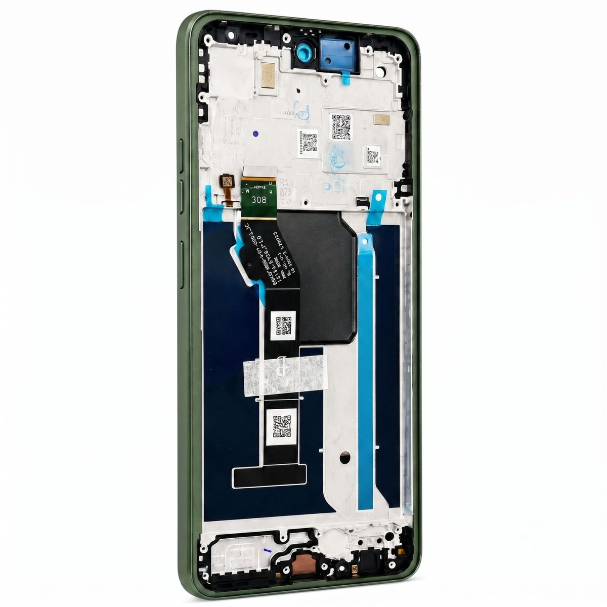 Motorola, LCD-scherm en Touchscreen voor Motorola Moto G56 met Frame Service Pack, Groen