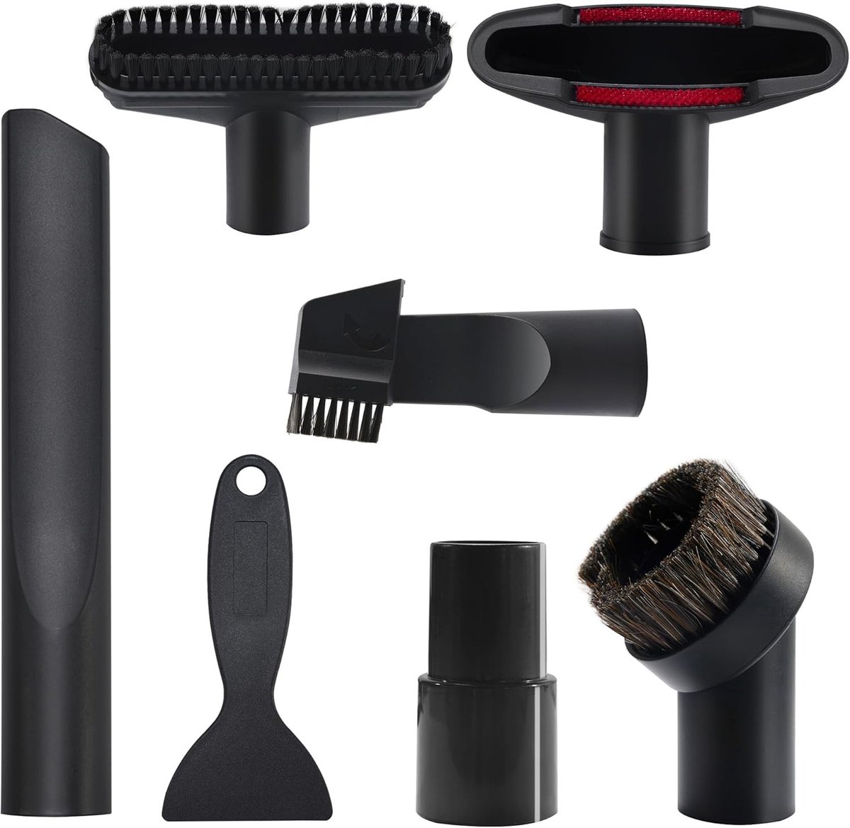 Stofzuigersproeierset - 6-Delig - 32-35mm - Met Verlichte Borstel