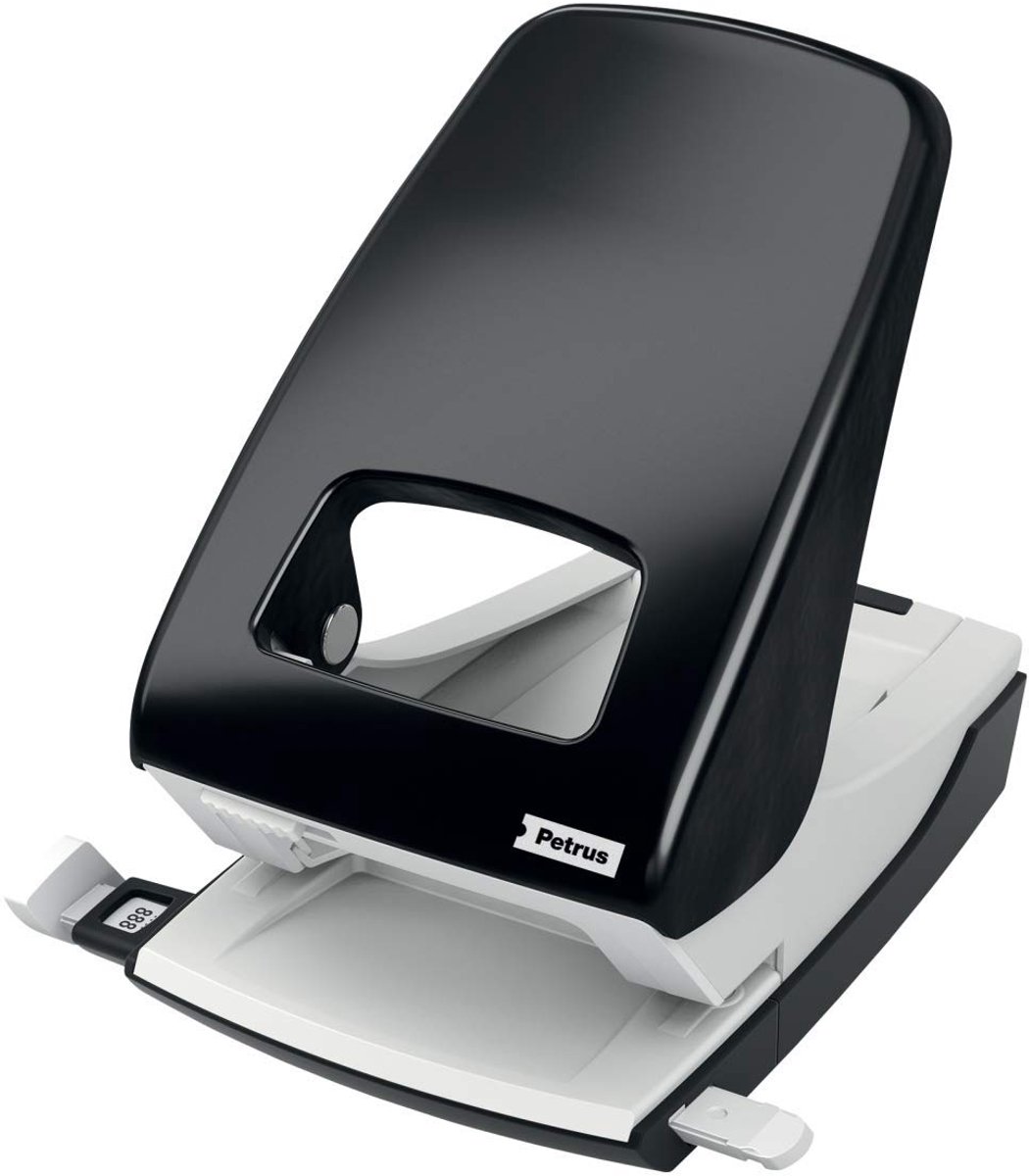 SnelShoppen - Metalen perforator voor 40 vellen papier - Krachtige perforator met handleiding - Perfect voor kantoor, school en hobby - Duurzaam en ef