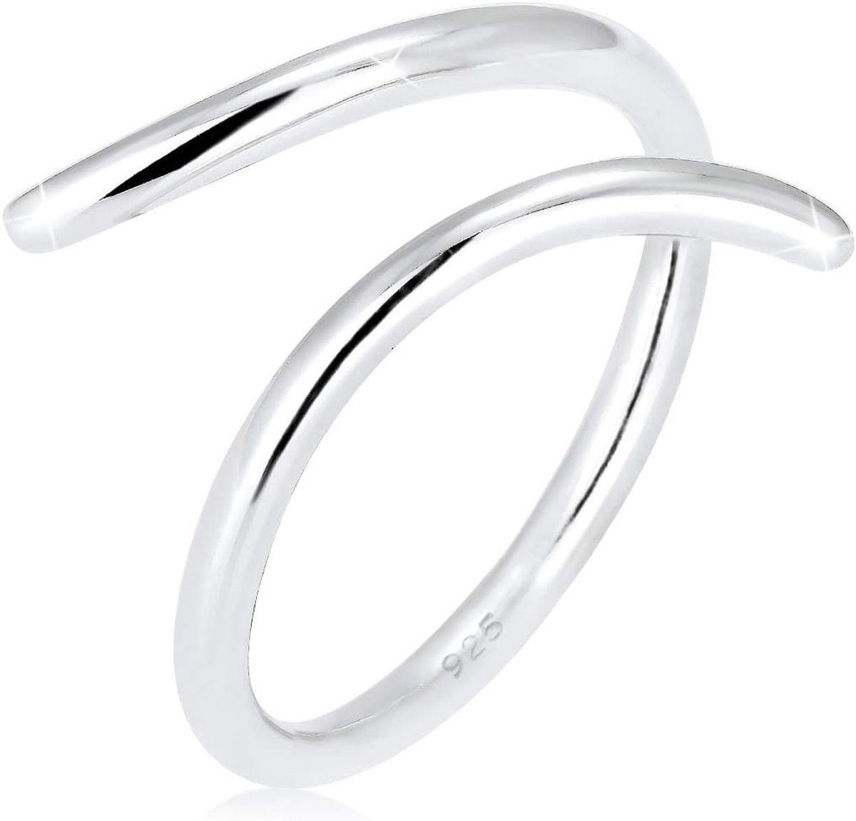 Ring Dames Wikkel Statement Geo in 925 Sterling Zilver