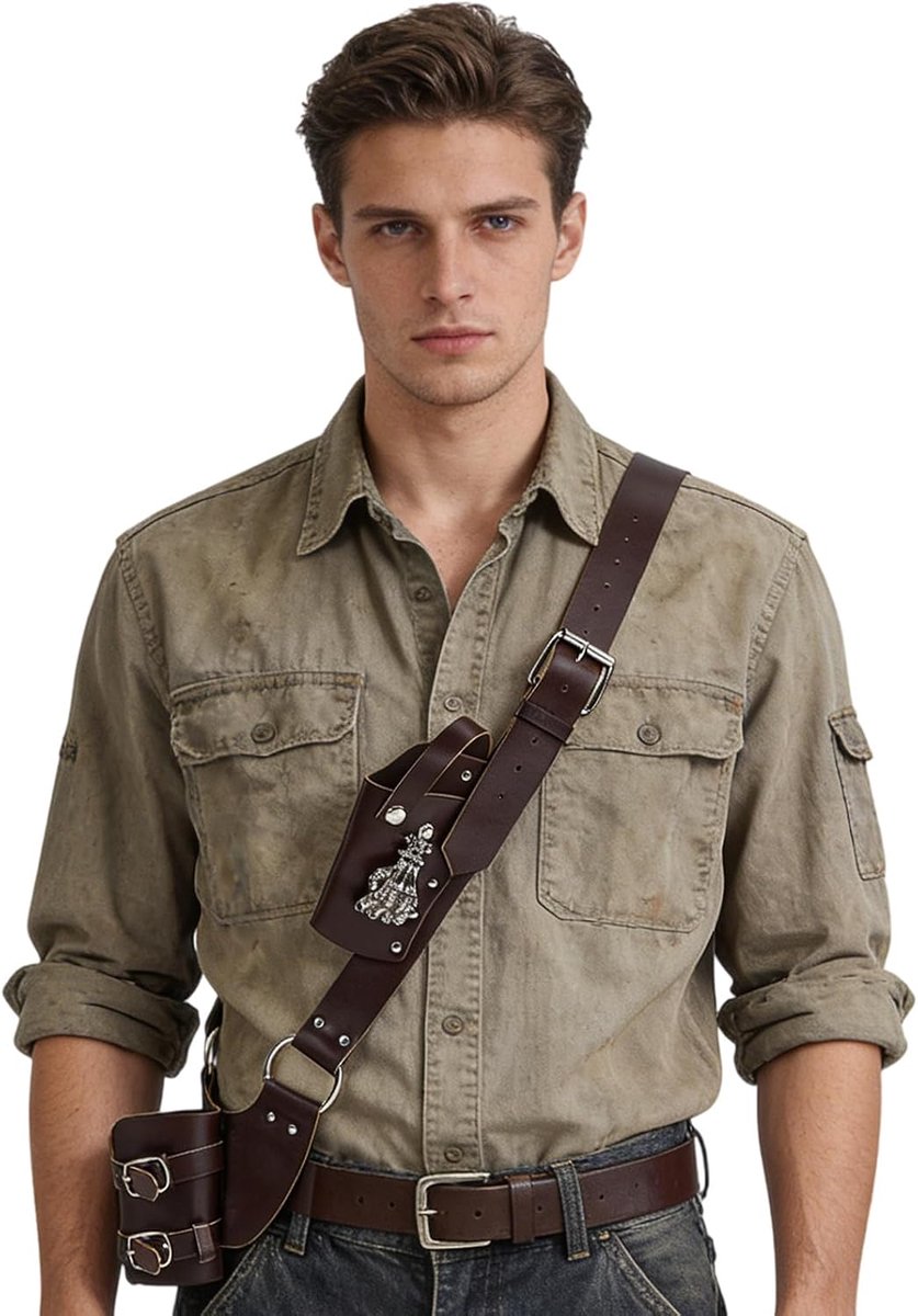 Middeleeuwse zwaardkikker met riem, Viking zwaard holster schede