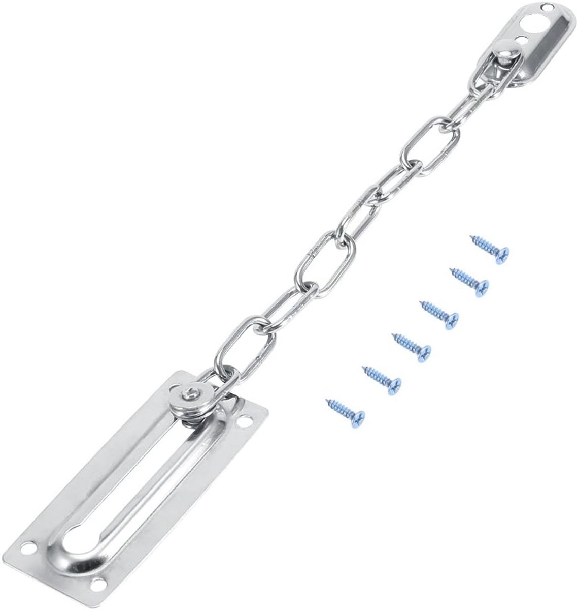 Deurketting Heavy Duty - RVS Gietdeur Beveiliging - Sliver - Voor Binnendeur en Toilet - ShopVlot