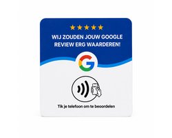 Google Review Kaart NFC – Acryl – Herprogrammeerbaar – JM Business Tools