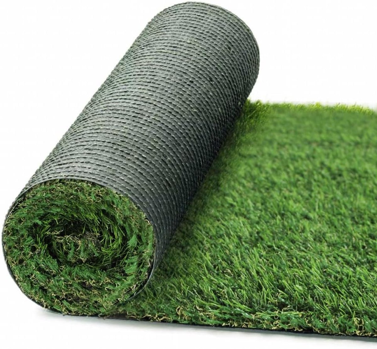 SnelShoppen - Kunstgras Buiten 30 mm Luxe Gras Groen - Kunstgras Rol met Realistische Gras Effect - Perfect voor Tuin, Balkon en Speelplaatsen (1 x 1
