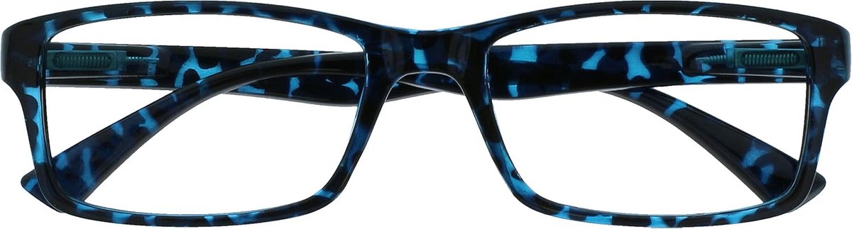 PEP blauwe schildpad leesbril Designer stijl Mens Womens R92-3 +3.50