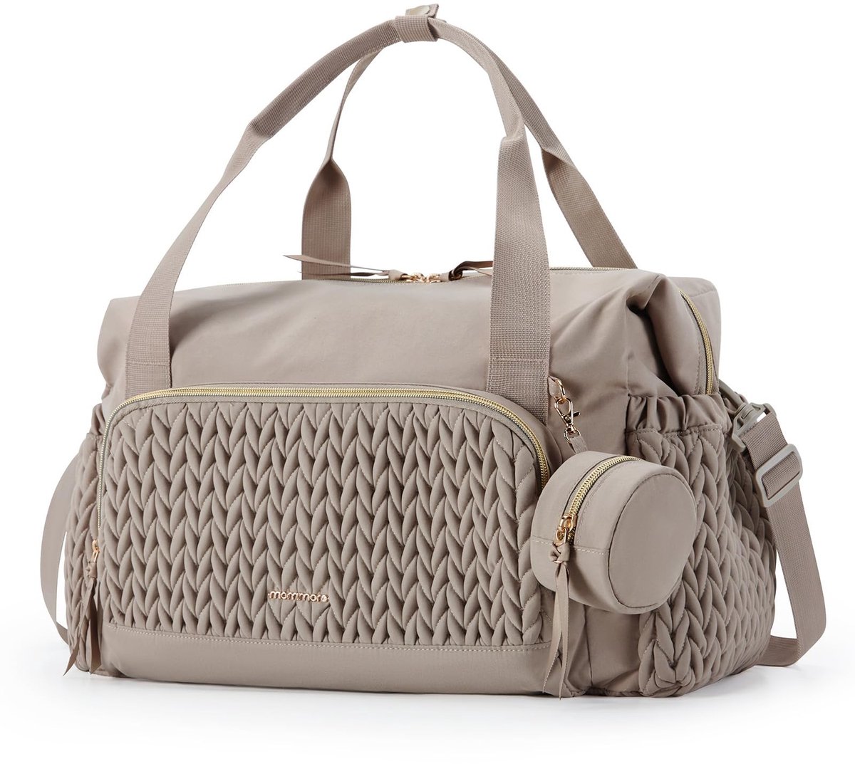Omgoods - Ruime Luiertas met Fopspeenvak - Camel Kleur