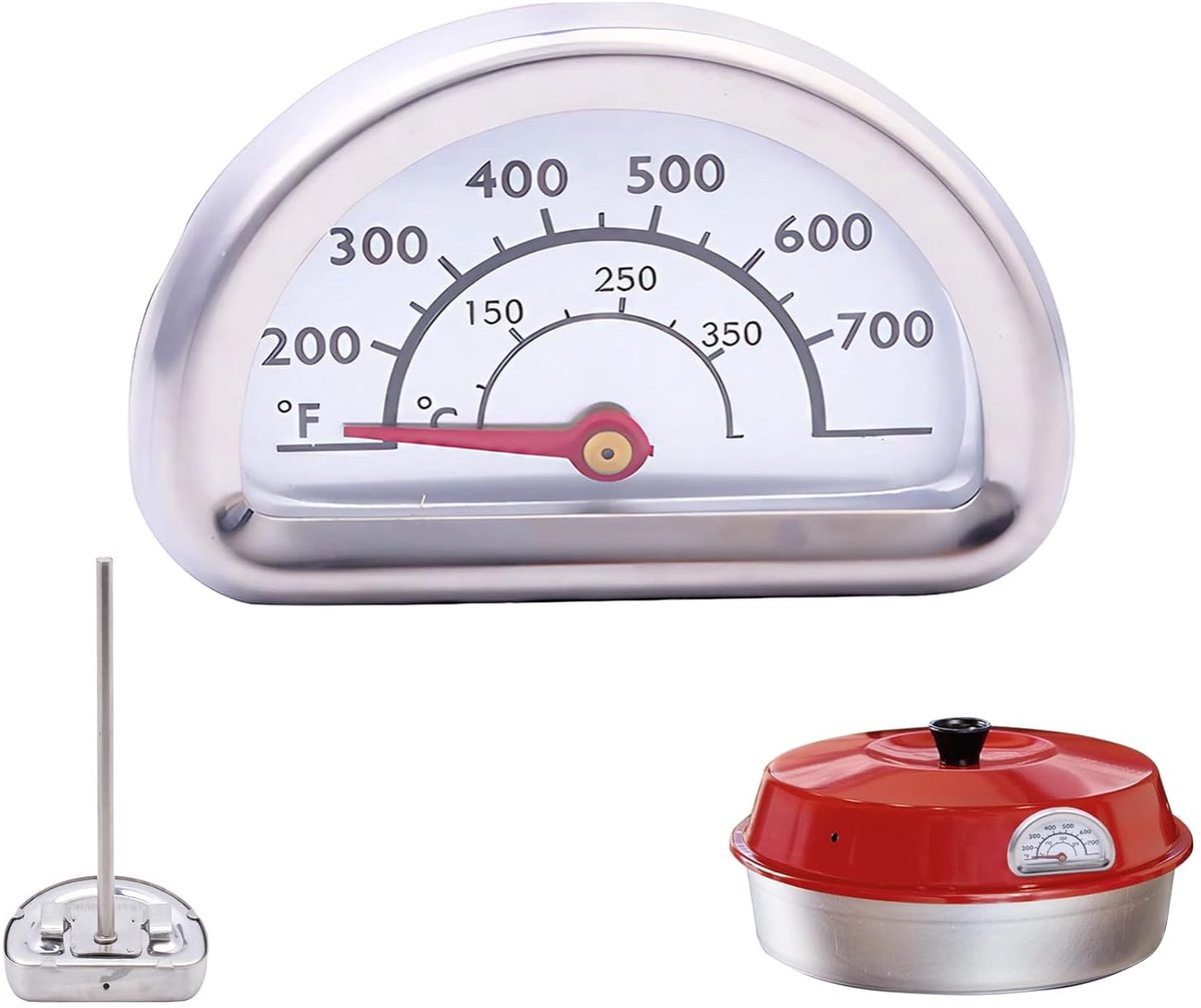 Oventhermometer voor oven, compatibel met Omnia-oven, BBQ roestvrij staal, vleesthermometer, meater, koken, oventhermometer voor binnen, voor Omnia-accessoires, keuken, oven, thermometers met 7 cm
