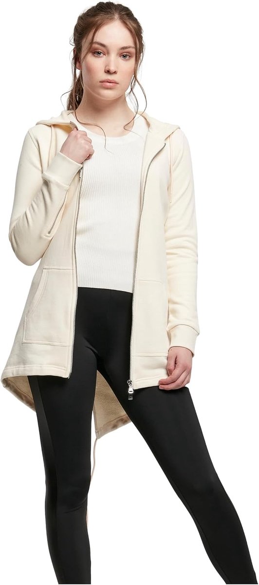 Classics Ladies Sweat Parka Vest met capuchon zwart Basics, Street wear