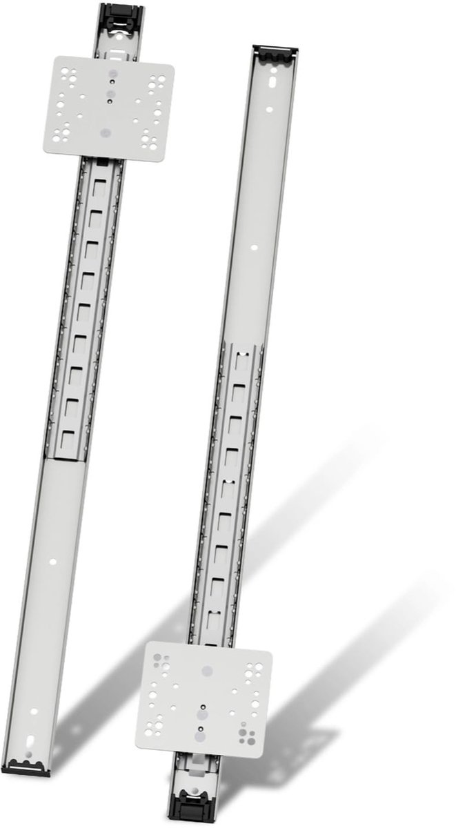 Omgoods - Verborgen Uittrekrails voor Kastdeuren - 550 mm Schuifdeurbeslag