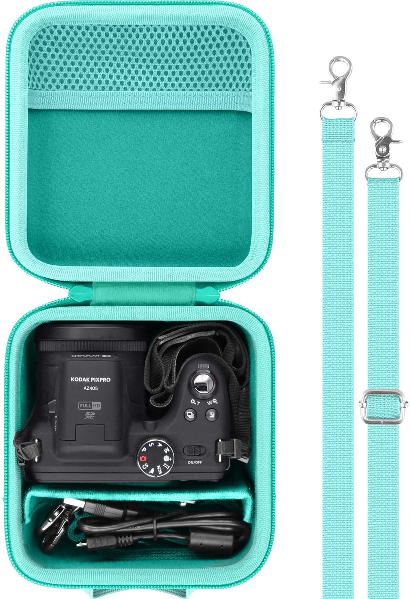 Omgoods - Hard Shell Reiscase voor Zoom Camera - Beschermhoes in Emerald Green