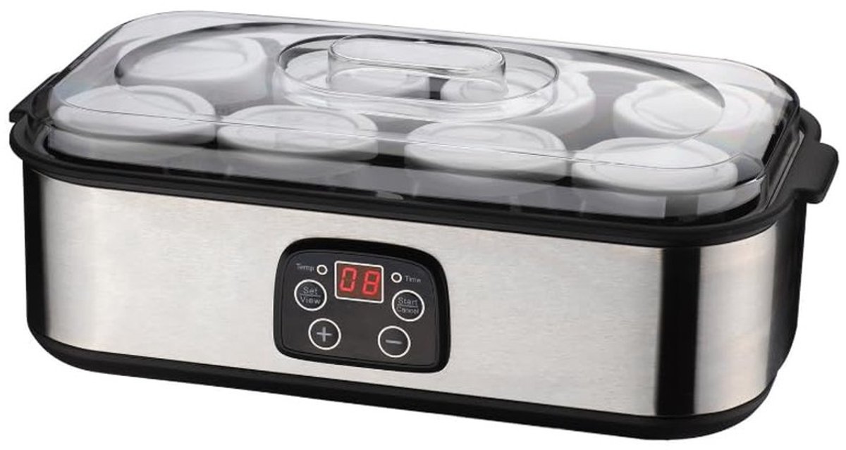Omgoods - Dreamhigh Elektrische Yoghurtmaker - 8 glazen, LCD-display, temperatuurregeling