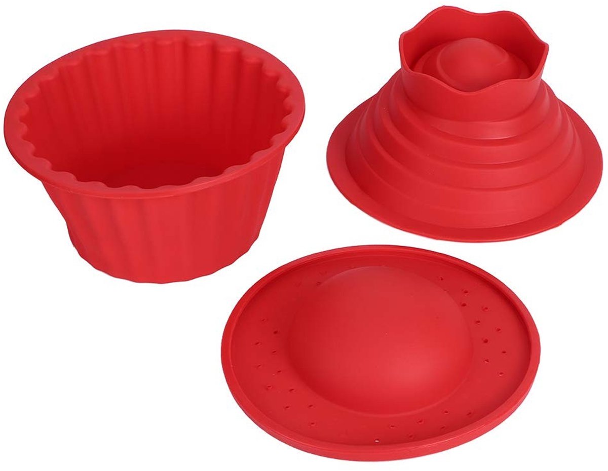 Omgoods - Jumbo Siliconen Cupcakevormen voor Taartdecoratie
