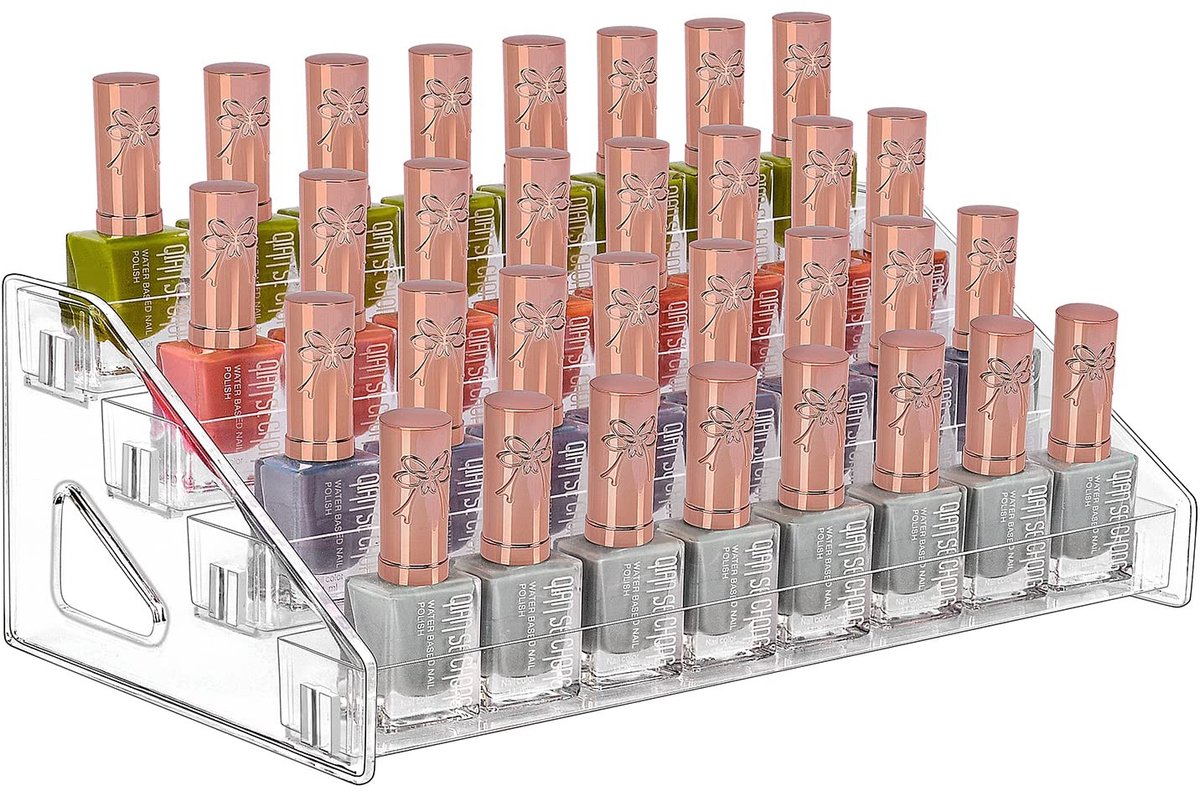 Omgoods - Nagellak Organizer - 4-Lagen Acryl Rack voor Cosmetica