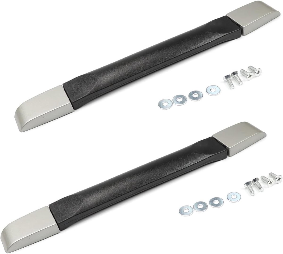 2 stuks kofferhandgreep, koffergreep, reserve-koffergrepen, zwarte handgreep vervanging, vervanging handgreep, reparatie-accessoires voor kofferbox, reiskoffer, gitaarkoffer