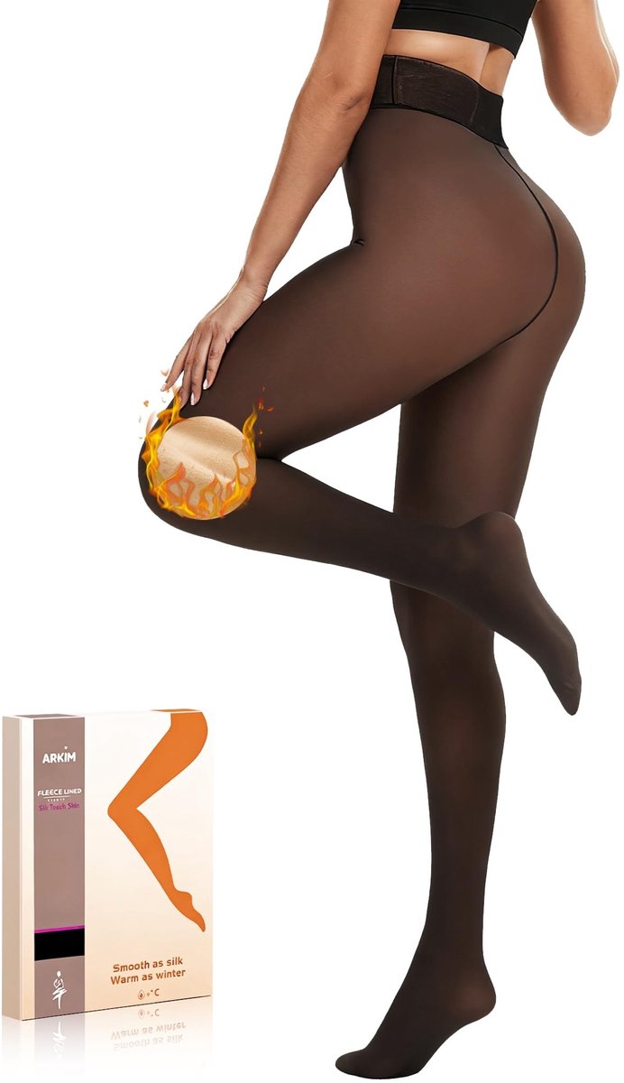 Omgoods - Transparante Fleece Lined Tights voor Dames - Winter Plush Panty