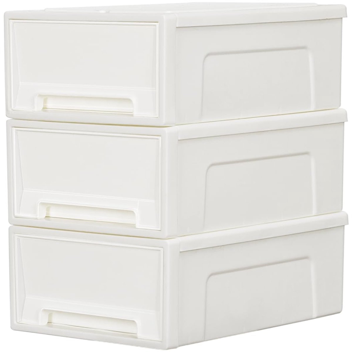 Omgoods - Compacte Stapelbare Opbergtray met Witte Deuren - Ideaal voor Keuken, Kantoor en Meer