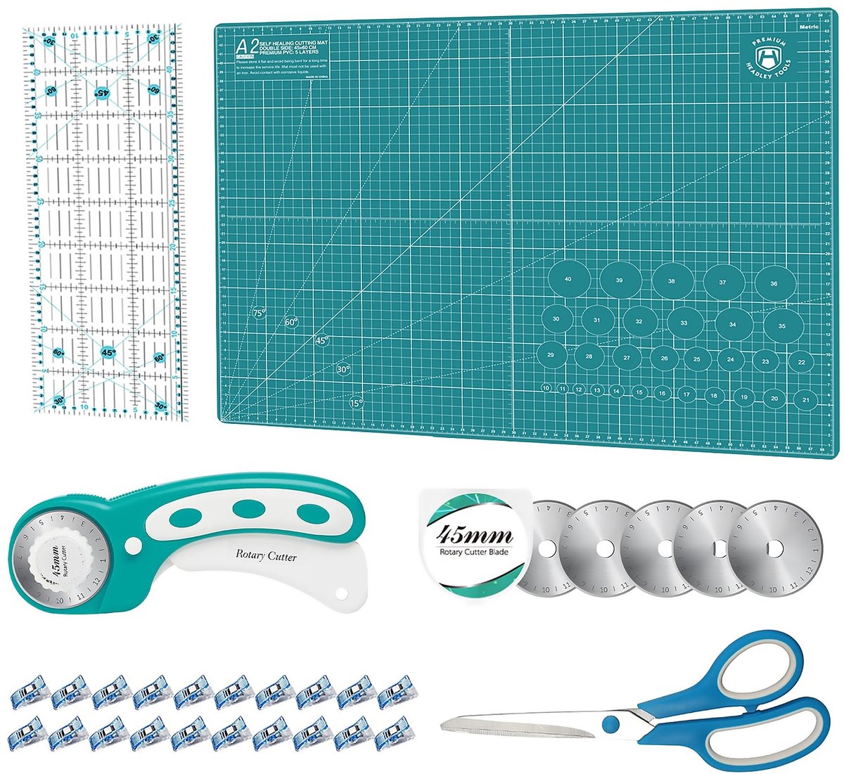 Omgoods - Rotary Cutter Set voor Quilten en Knutselen