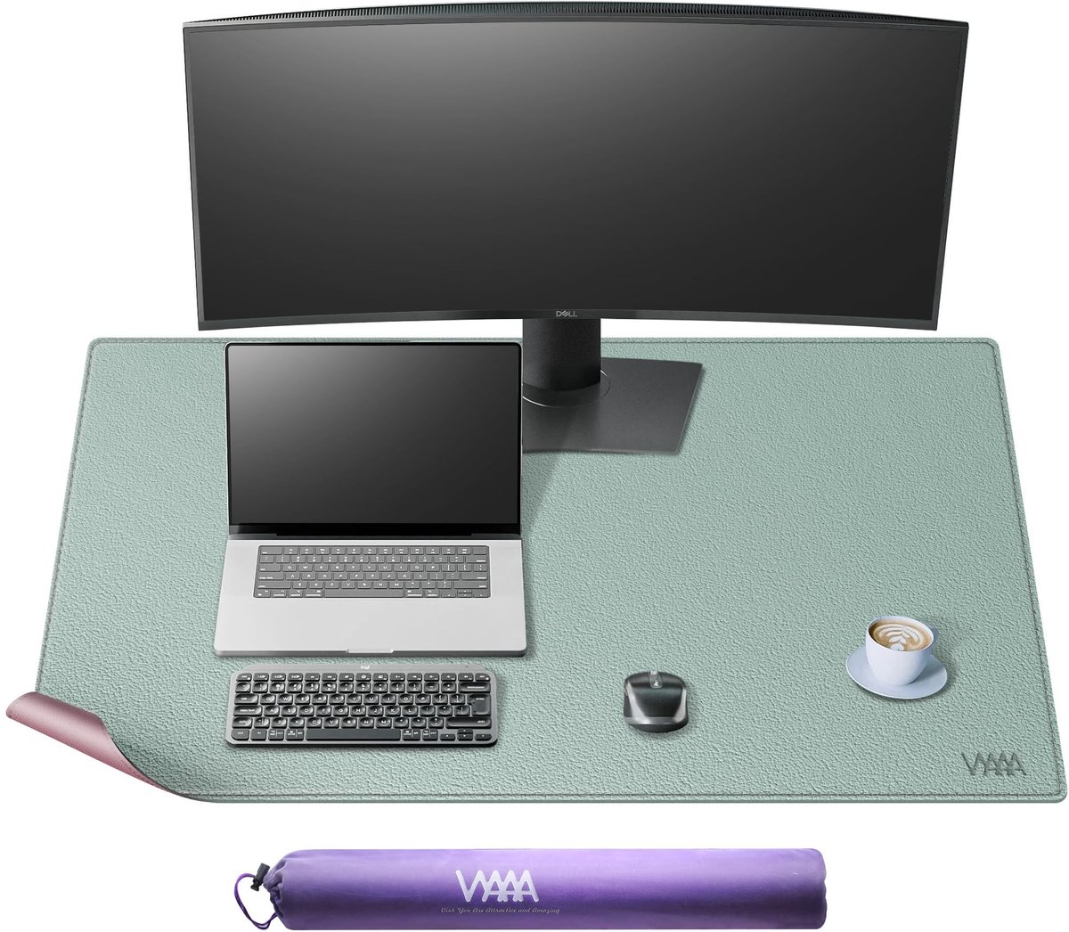 Omgoods - Leren Bureau Mat 60x100cm - Waterdichte Extra Grote Desk Pad